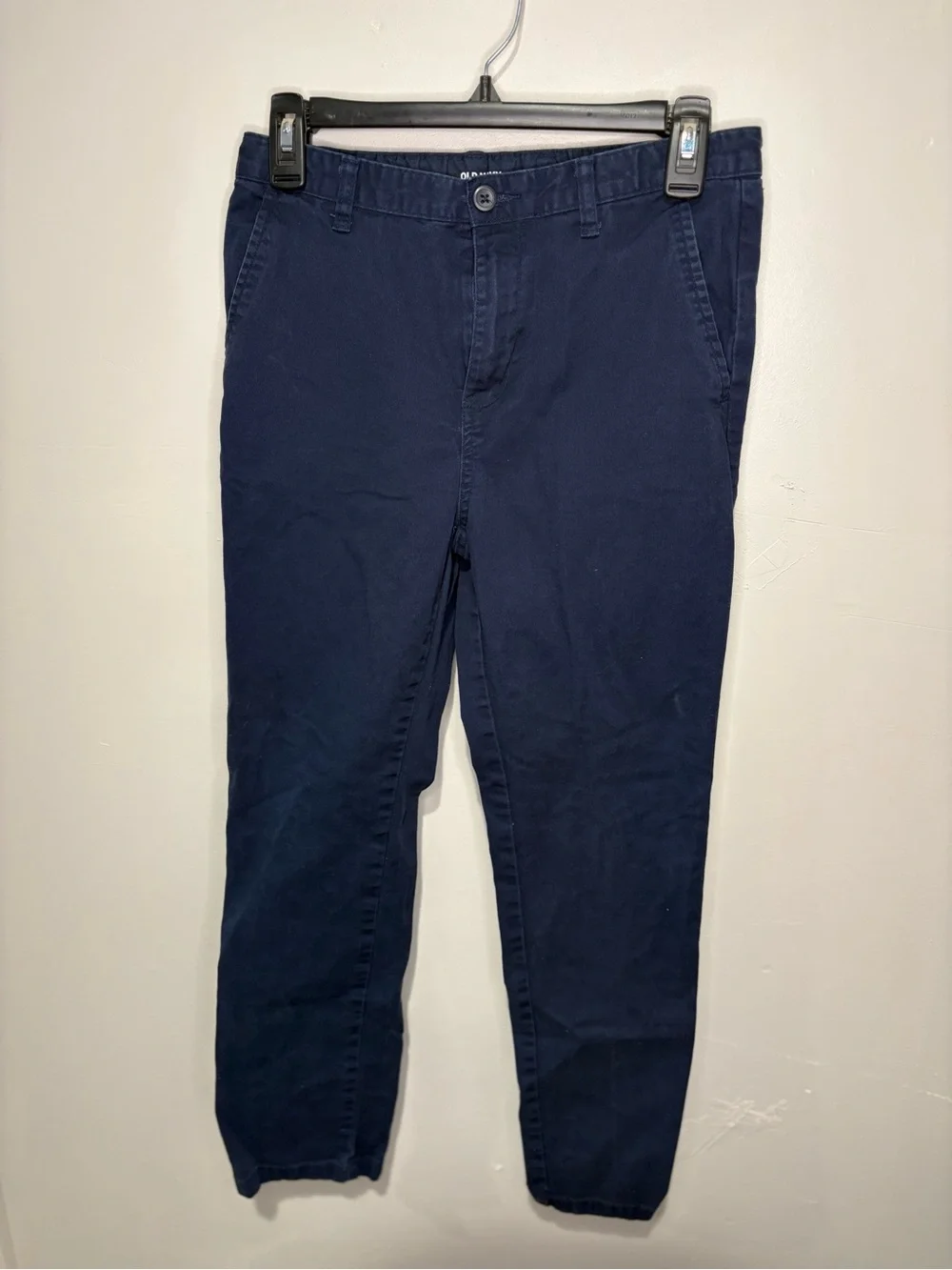 Kids Old Navy Classic Navy Straight-Leg Chinos  Built in Flex Waist - Size 16